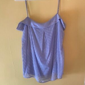 Banana Republic Light Blue Eyelet Camisole